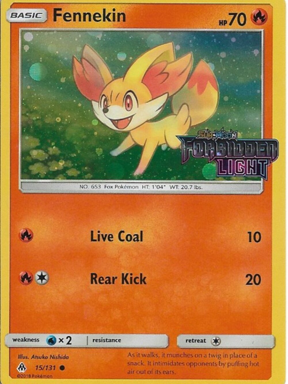 Pokemon Fennekin 15/131 Toys R Us Stamped Promo Holo LP